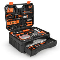 328 Pieces Home Tool Kit & Storage Case - General Household Hand Tool Set with Detachable Drawer for Easy Organization, Perfect for DIY Repairs, Home Maintenance — Studio Shot