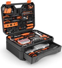 328 Pieces Home Tool Kit & Storage Case - General Household Hand Tool Set with Detachable Drawer for Easy Organization, Perfect for DIY Repairs, Home Maintenance